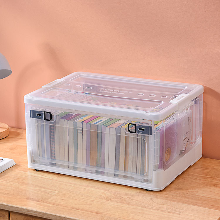 Different types of Transparent Collapsible Plastic Storage Box for customization of different clients