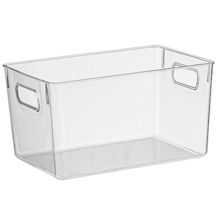 Transparent household storage box